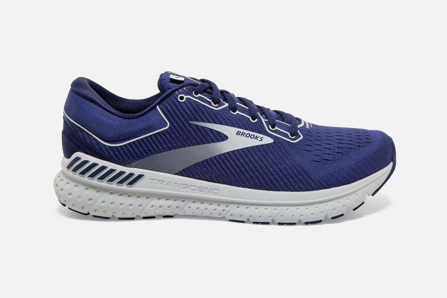 Brooks Transcend 7 Road Running Shoes - Mens - Navy/Silver - DZ9248135